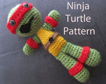 Ninja Turtles Crochet Pattern - Digital Download