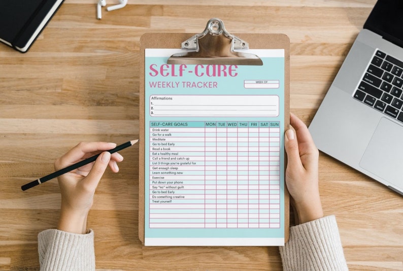 Self Care Weekly Checklist Daily Habit Tracker - Etsy