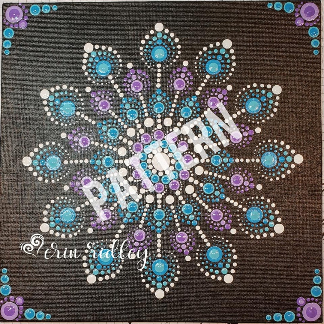 Blue Ice, Pattern, Dotting Pattern, Dotting, How to Dot, Conversion