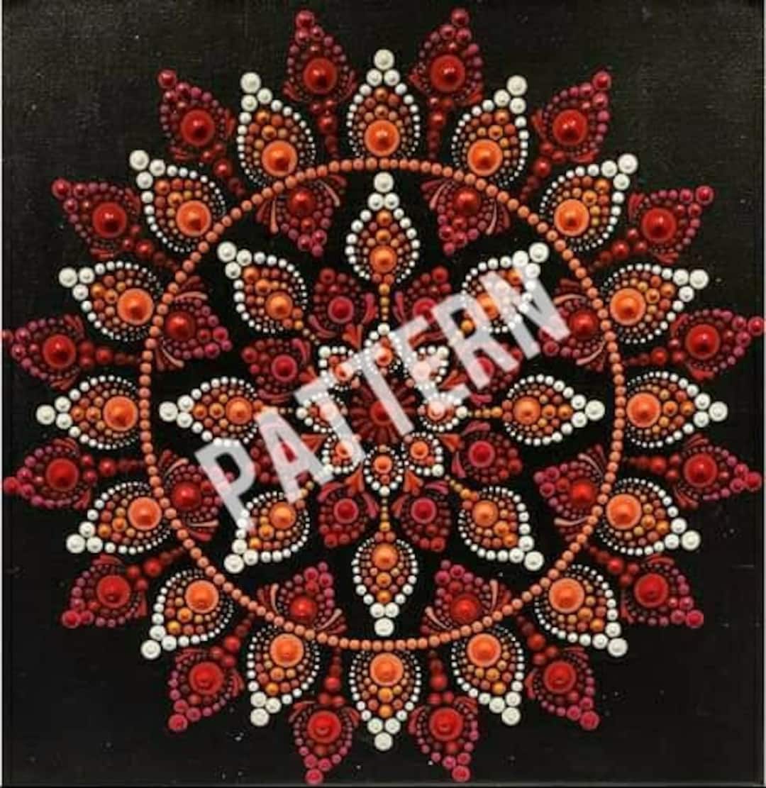 Sherbet, Pattern, Dotting Pattern, Mandala Pattern, Dot Painting ...