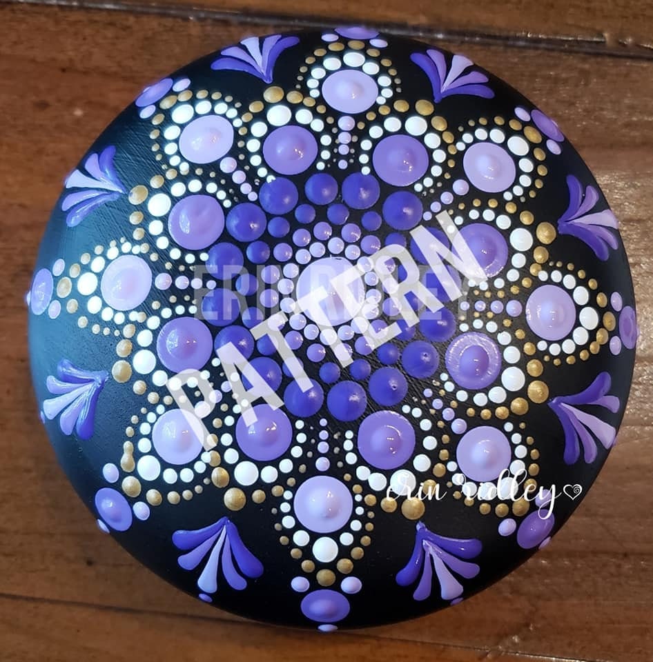 Lovely Lanvender Dot Mandala Tutorial Purple Mandala Dot - Etsy