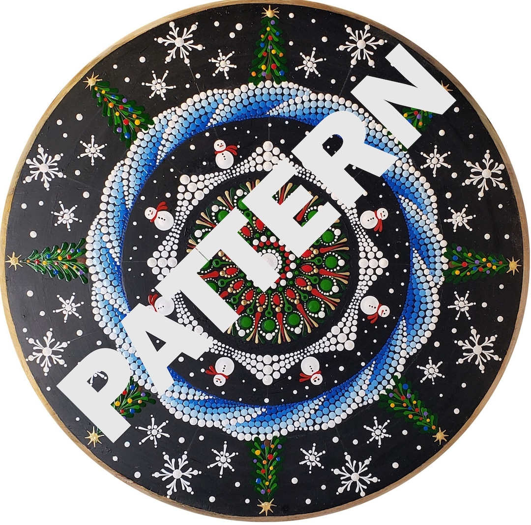 Winter Wonderland, Pattern, Dot Pattern, Dotting Instructions, How to