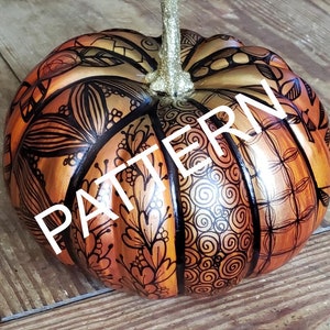 Doodle Pumpkins, Pattern, doodling, decorative pumpkins, Halloween, tangles, zentangle, Erin Ridley, Espressoly 4 You