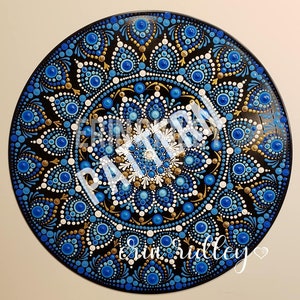Blue Bayou, Pattern, Tutorial, Step by Step, Dotting Pattern, Dot Mandala Tutorial,  Dotting Instructions, How to Dot, Erin Ridley