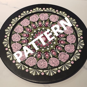 La Vie En Rose, Mönster, Prickmandalamönster, Prickinstruktioner, Hur man pricker, Lär dig pricka, Handledningar, Erin Ridley