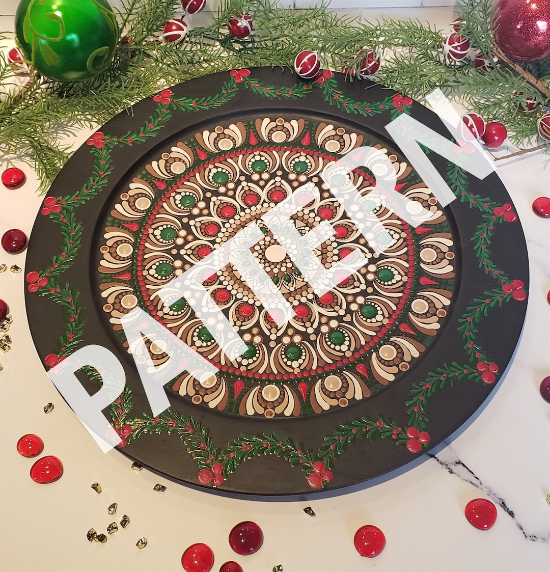 Holly Jolly, Pattern, Holiday, Dotting Pattern, Dotting, How to Dot