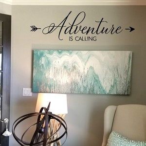 Adventure is Calling Wall Decal / Wanderlust Decal Sticker / Adventure Decal / Travel Decal Wall Words