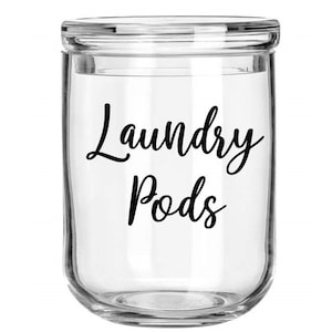 Laundry Pods Label Decal / Laundry Room Decor / Laundry Detergent Label / Laundry Pod Sticker / Laundry Room Organization Labels image 1