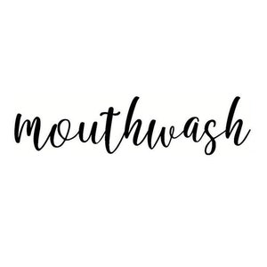 Mouthwash Decal / Mouthwash Label / Mouthwash Sticker / | Etsy