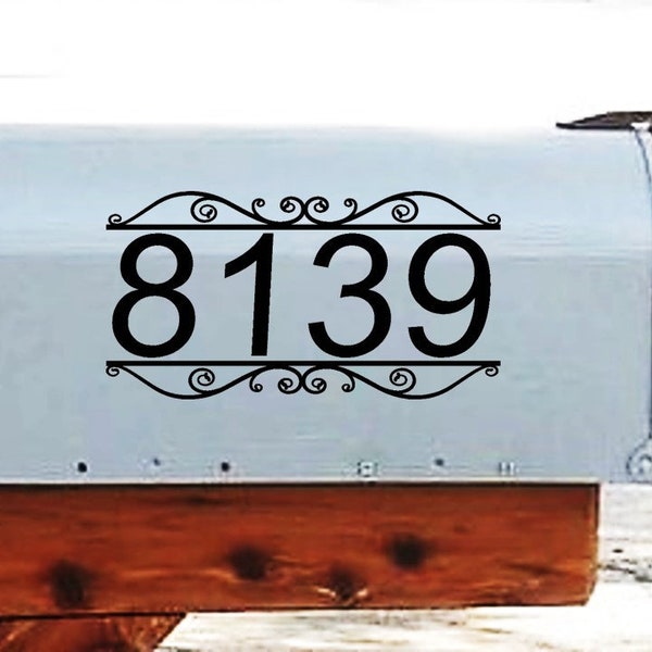 House Numbers Mailbox Decal / Address Numbers Mailbox Decal / Mailbox Address Sticker Decal / Classic Mailbox Decal / Address Numbers Decals