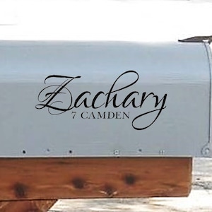 Personalized Cursive Mailbox Decal / Custom Mailbox Decal / Mailbox Address Sticker Decal /  Classic Mailbox Decal /  Address Decals