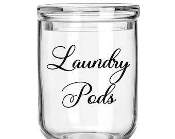 Laundry Pods Label Decal / Laundry Room Decor / Laundry Detergent Label / Laundry Pod Sticker / Laundry Room Organization Labels