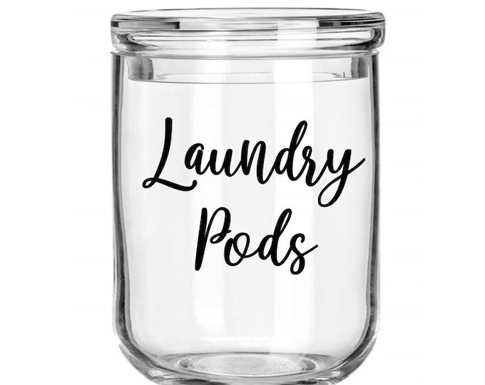 Laundry Pods Label Decal / Laundry Room Decor / Laundry Etsy