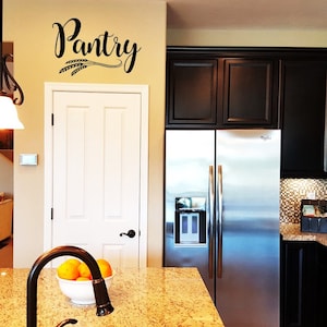 Pantry with Wheat Wall Decal/Wall Tattoo/Wall Word