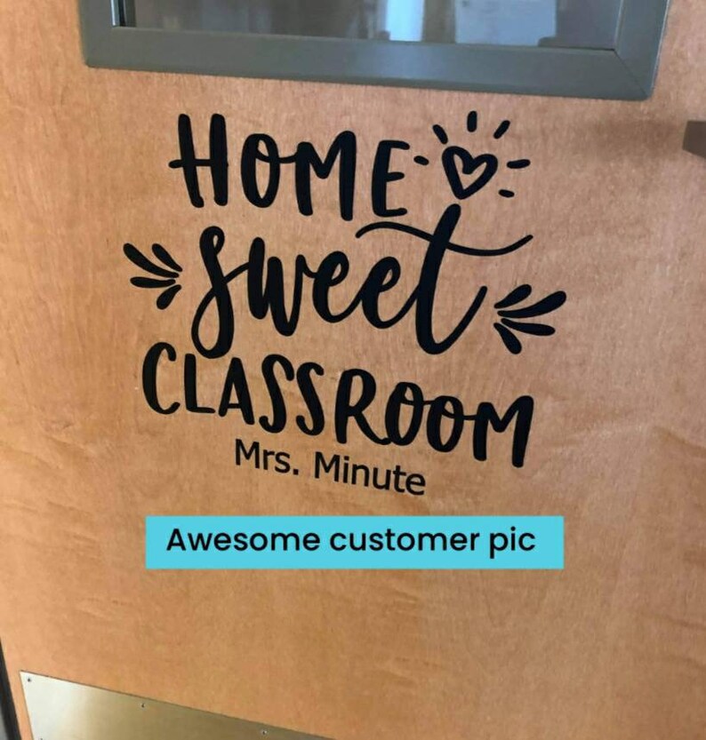 Home Sweet Classroom Door Decal / Classroom Door Vinyl Wall Etsy