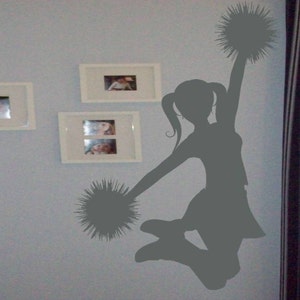 Extra Large Cheerleader Wall Decal/Wall Sticker