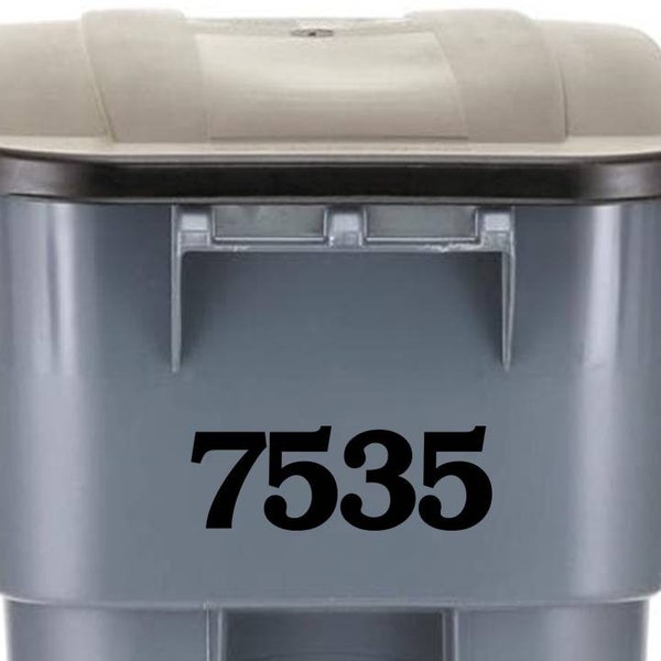 Trash Can Decal Etsy