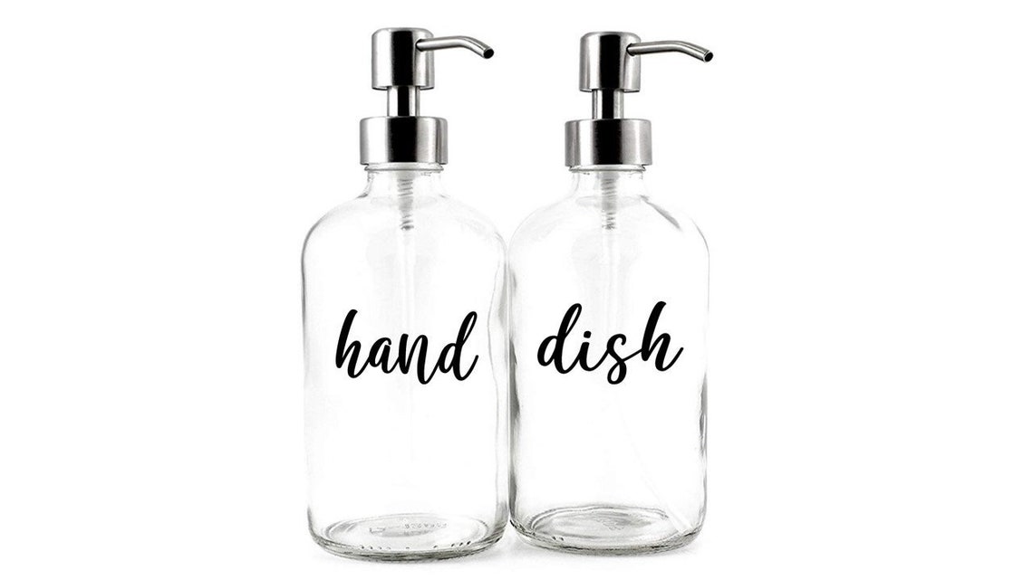 Soap Label Decals / Kitchen Decor / Hand Soap Label / Dish Etsy
