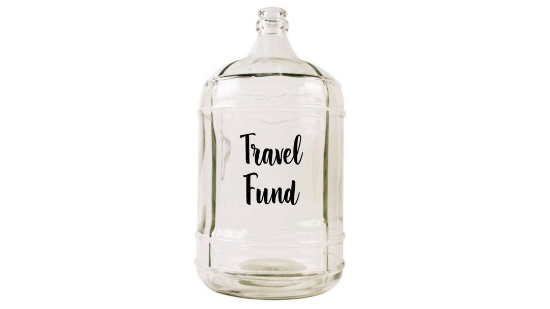 Travel Fund / Adventure Fund / Spare Change Label / Pocket Change Decal ...