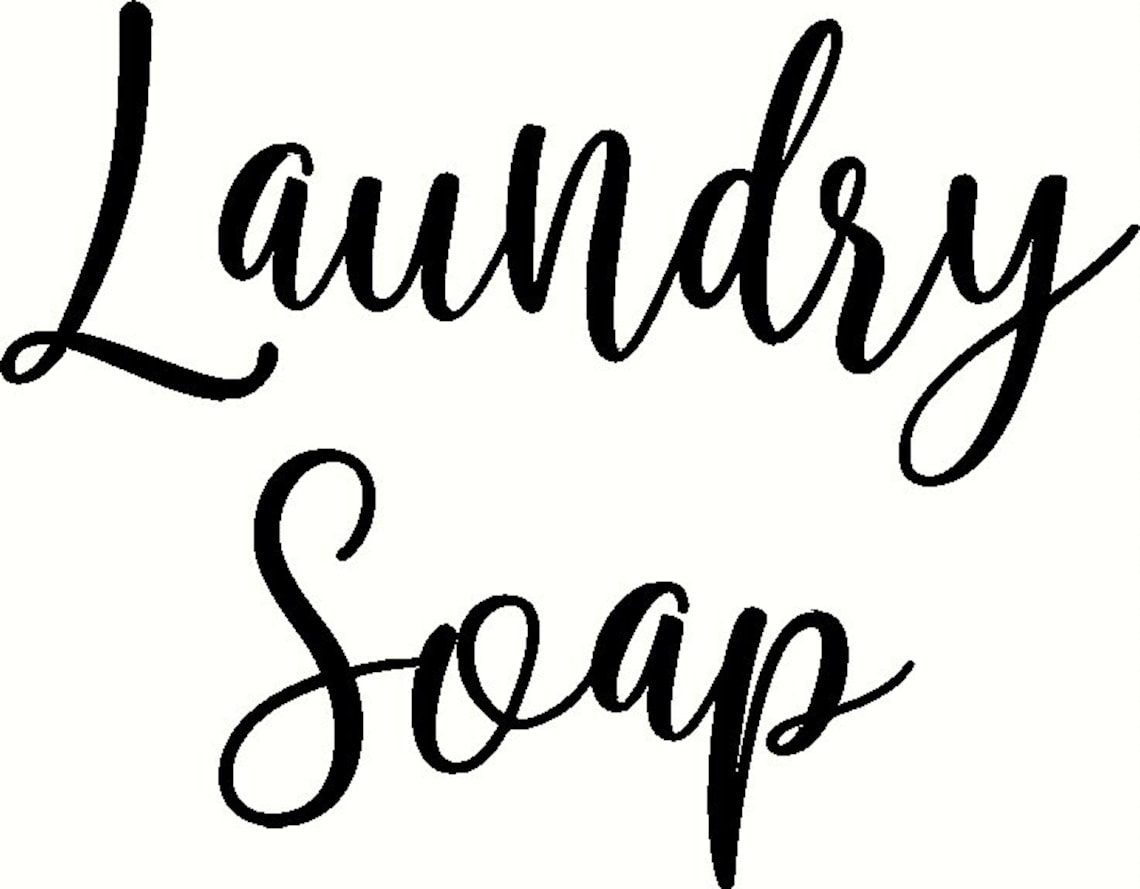 Laundry Soap Label Decal / Laundry Room Decor / Laundry Label Etsy