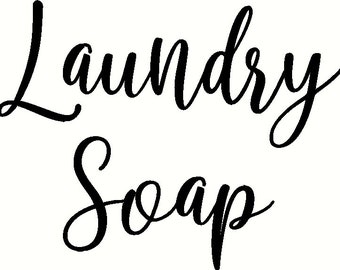 Laundry Soap Label Decal / Laundry Room Decor / Laundry Label / Laundry Soap Sticker / Laundry Room Organization Labels