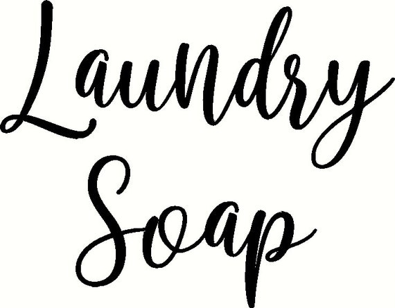 Laundry Soap Label Decal / Laundry Room Decor / Laundry Label - Etsy