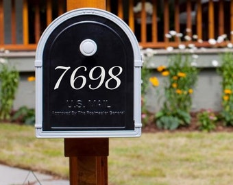 Front Mailbox Numbers Decal / Address Numbers Mailbox Decal / Mailbox Address Sticker Decal / Classic Mailbox Decal / Address Numbers Decals