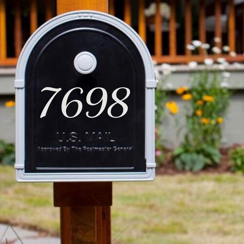 Address Numbers Mailbox Decal / Front Mailbox Numbers Decal / Etsy