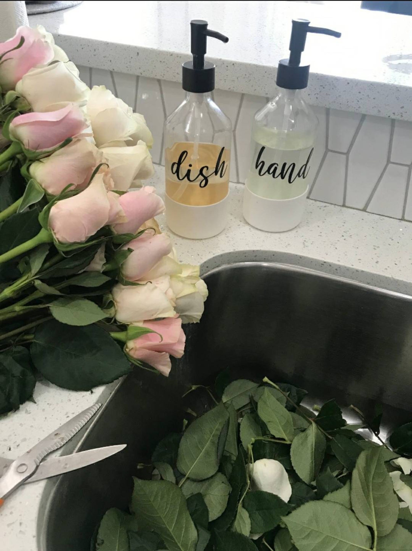 Soap Label Decals / Kitchen Decor / Hand Soap Label / Dish Etsy