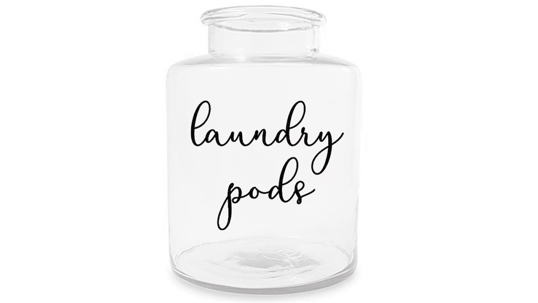Laundry Pods Label Decal / Laundry Room Decor / Laundry Detergent Label