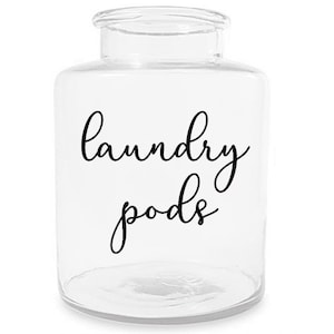 Laundry Pods Label Decal / Laundry Room Decor / Laundry Detergent Label / Laundry Pod Sticker / Laundry Room Organization Labels