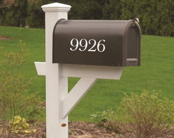 Minimal Style Address Number Mailbox Decal / Custom Mailbox Decal / Mailbox Address Sticker Decal / Classic Mailbox Decal / Address Decals