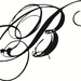 Monogram Wall Decal Sticker / Stunning Script Monogram Wall Decal ...