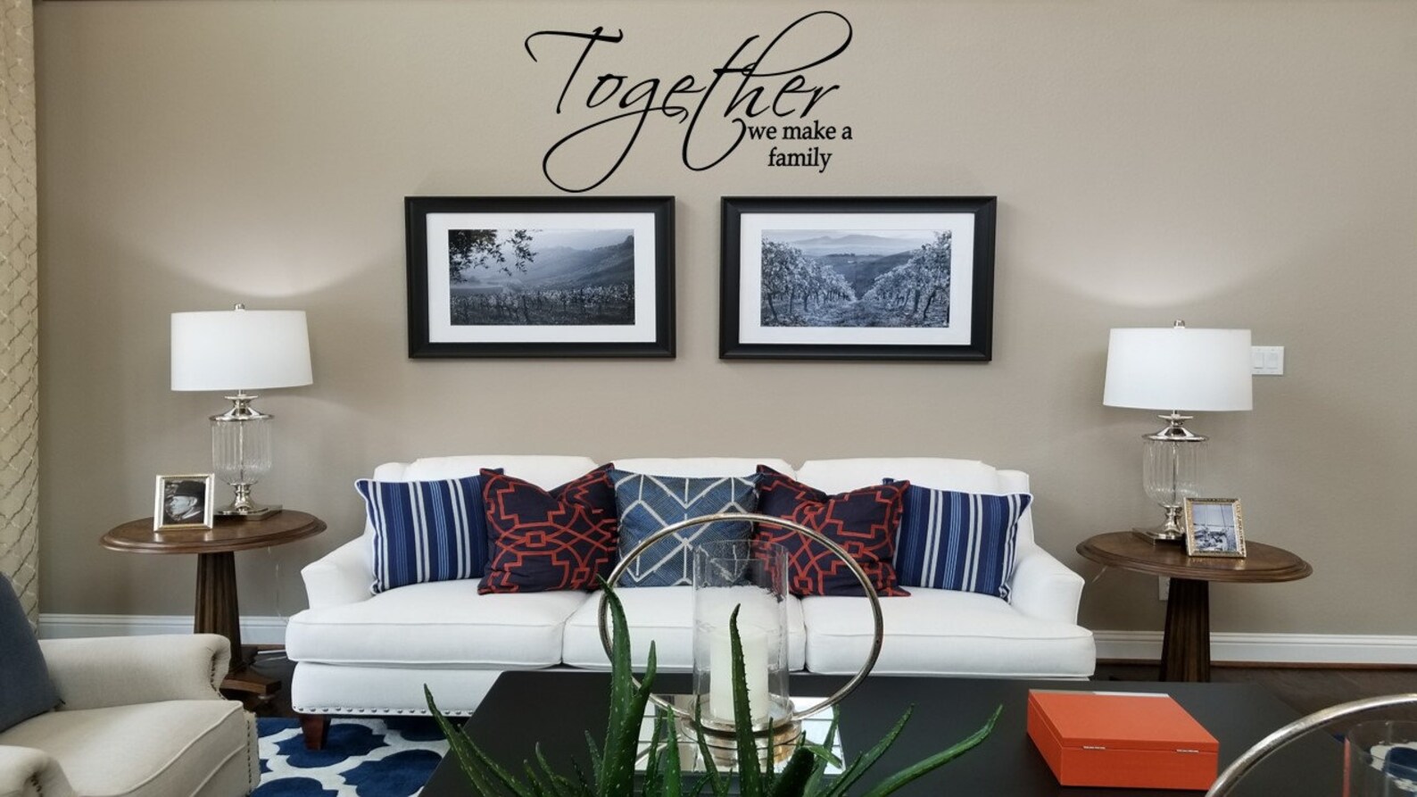 Together We Make a Family Wall Decal / Family Wall Words / | Etsy