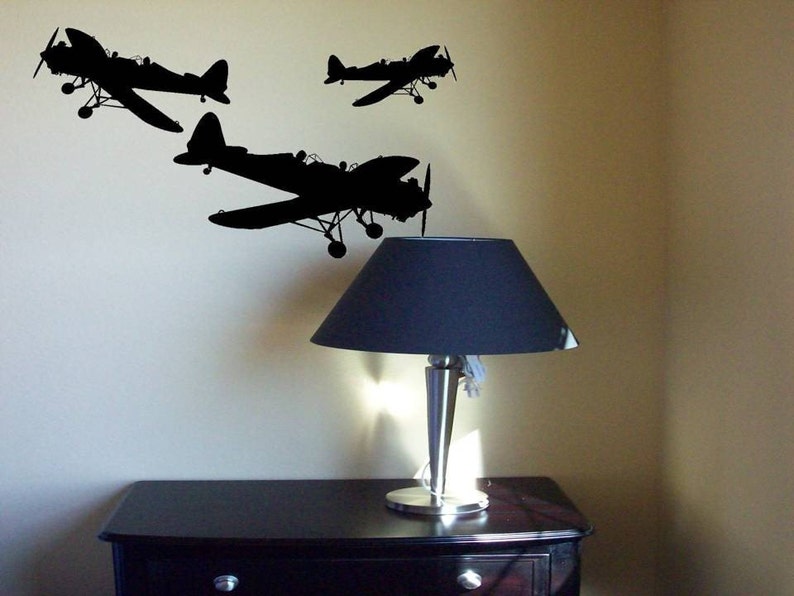 Double Cockpit Airplane Wall Decal Kit image 1