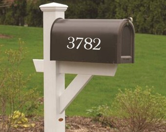 Classic Style Address Number Mailbox Decal / Custom Mailbox Decal / Mailbox Address Sticker Decal / Minimal Mailbox Decal / Address Decals