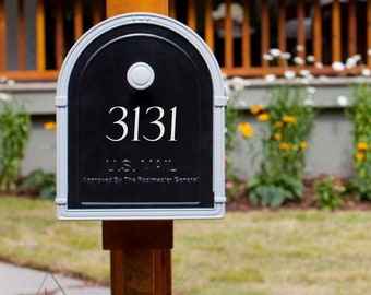 Address Numbers Mailbox Decal / Front Mailbox Numbers Decal / Mailbox Address Sticker Decal / Classic Mailbox Decal / Address Label Numbers