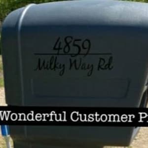 Cursive Mailbox Decal / Custom Mailbox Decal / Mailbox Address Sticker Decal /  Classic Mailbox Decal /  Address Decals