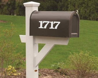 Bold Address Number Mailbox Decal / Custom Mailbox Decal / Mailbox Address Sticker Decal /  Classic Mailbox Decal /  Address Decals