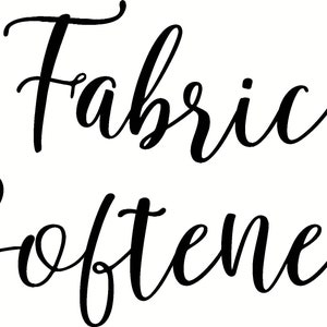 Fabric Softener Label Decal / Laundry Room Decor / Laundry Label / Fabric Softener Sticker / Laundry Room Organization Labels