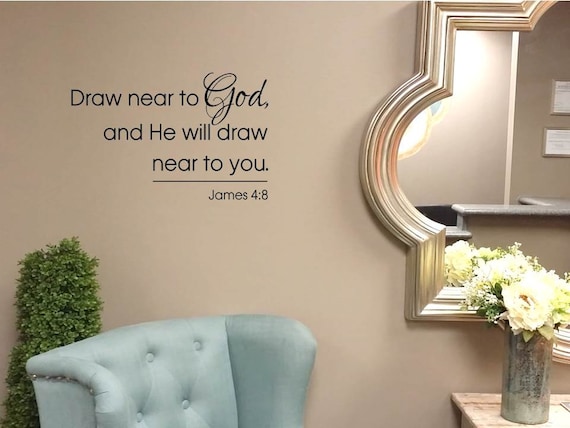 Draw Near To God And He Will Draw Near To You {Mirror Decal Stickers} Draw Near To God And He Will Draw Near To You {Mirror Decal Stickers}