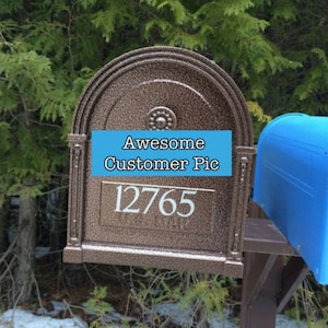 Front Numbers Mailbox Decal / Address Numbers Mailbox Decal / Mailbox Address Sticker Decal / Classic Mailbox Decal / Address Numbers Decals