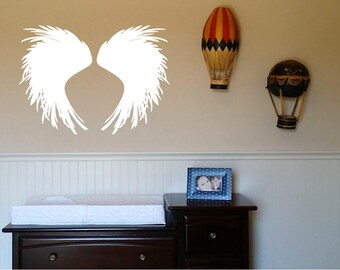 Angel Wings Wall Decal /Wings Graphic Vinyl Decal Sticker/Heaven's Wings Decal/Nursery Room Decal/Child's Room Wall Decal /Christian Decal