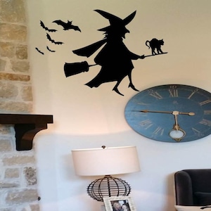 Halloween Witch Wall Decals/Wall Stickers--SHIPS within 1-2 business days