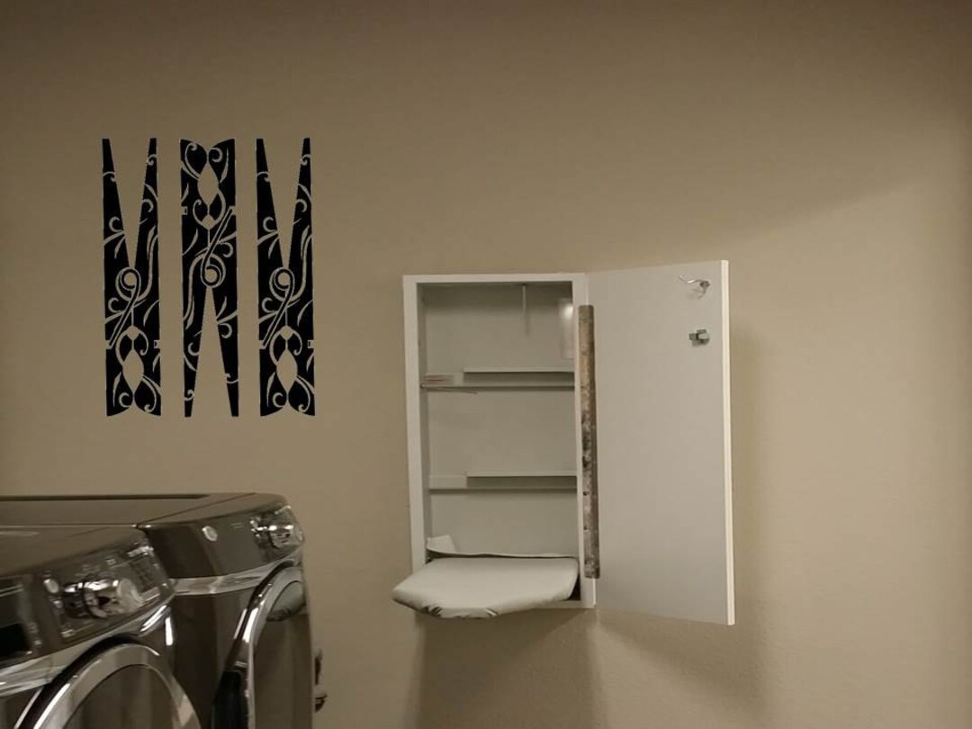 Clothespin Laundry Wall Decals - Etsy