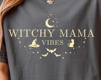 Witchy Mama T-Shirt: Halloween Spooky Mom Graphic Tee