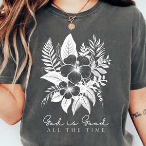 God is Good Shirt Women Christian Boho Tee Comfortable Colors Bible Verse T-Shirt Jesus Faith Based Clothes Religious Gift for Girls
