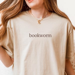 Bookworm T-Shirt  Book Lover T-Shirt  Book Outfit Book Club Outfit Bookworm T-Shirt Reading Teacher T-Shirt Minimalist Librarian Gift