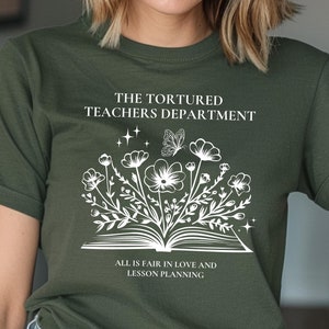 Gequälte Lehrer Abteilung T-Shirt: Lustiges Lehrerin All ist Fair Shirt