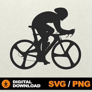 Bicycle SVG, Bike Rider svg, Bicycle clipart, Cycling, Cyclist svg, Cyclist SVG Bundle File for laser cut cnc silhouette cricut glowforge